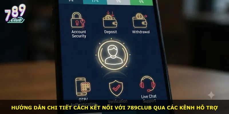 Hướng dẫn chi tiết cách kết nối với 789Club qua các kênh hỗ trợ