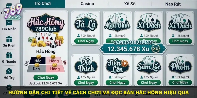 Hướng dẫn chi tiết về cách chơi và đọc bàn Hắc Hồng hiệu quả