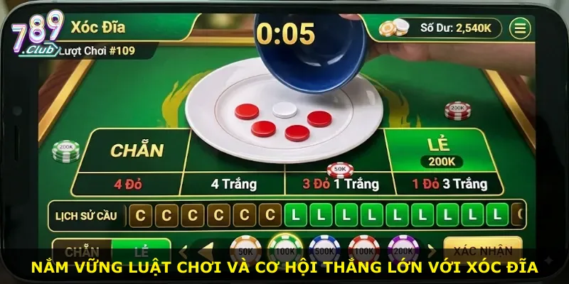 Nắm vững luật chơi và cơ hội thắng lớn với xóc đĩa