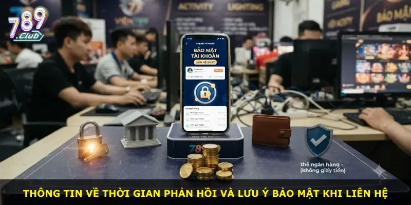 Thông tin về thời gian phản hồi và lưu ý bảo mật khi liên hệ